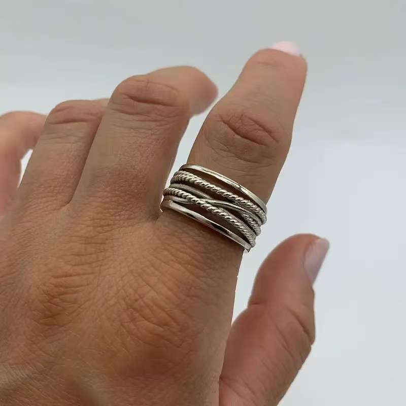 Layered Silver Pearl Ring VIP