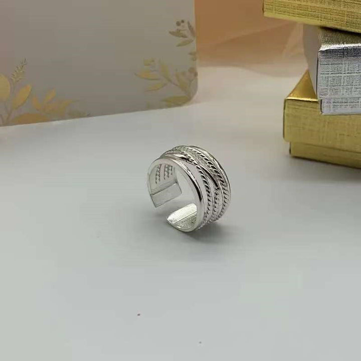 Layered Silver Pearl Ring VIP