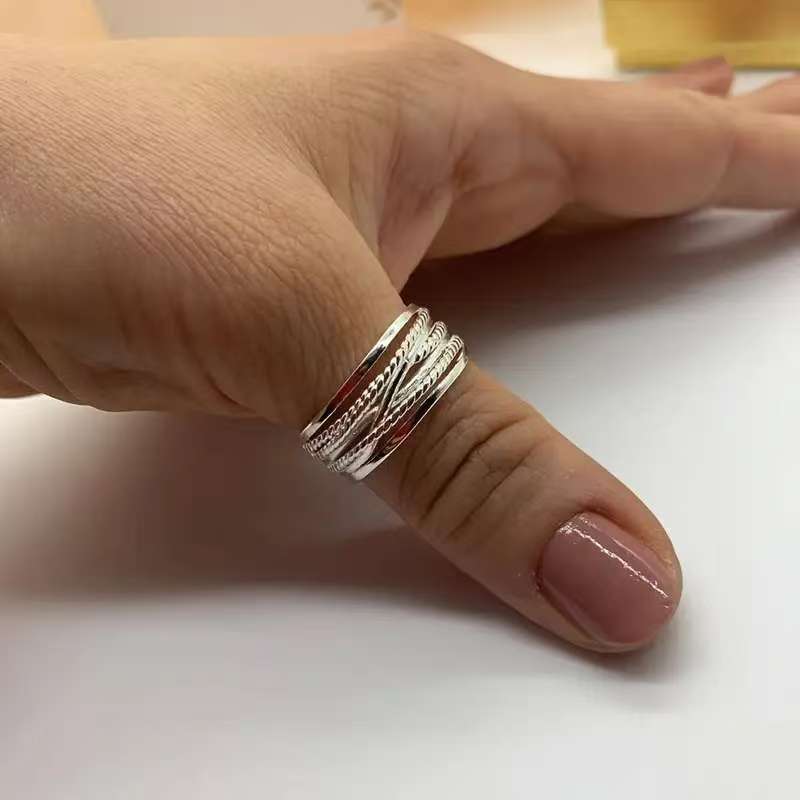 Layered Silver Pearl Ring VIP