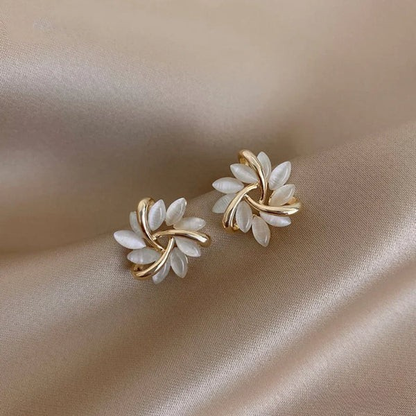 Elegant White Opal Earrings for Women VIP