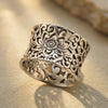 Silver Ornate Filigree Ring