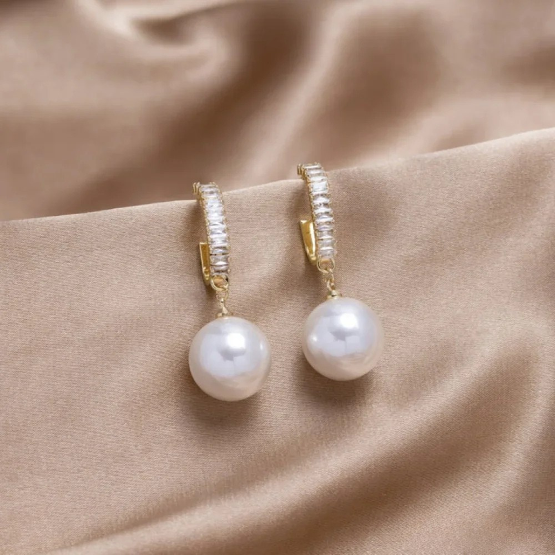 Luxury Pearl and Zirconia Earrings VIP