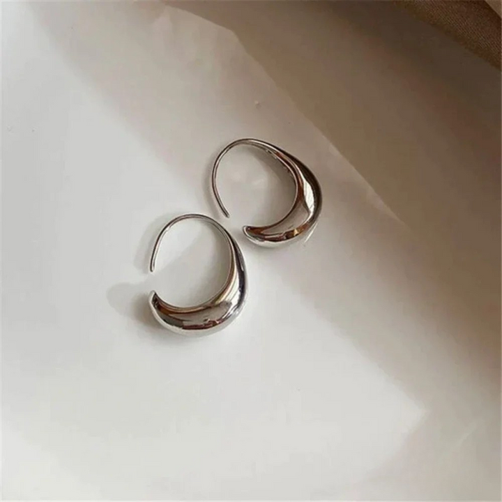 Gold and Silver Drop Earrings