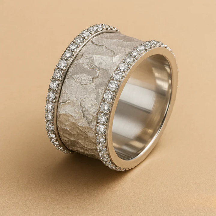Vintage Silver Ring for Women with Zirconium VIP