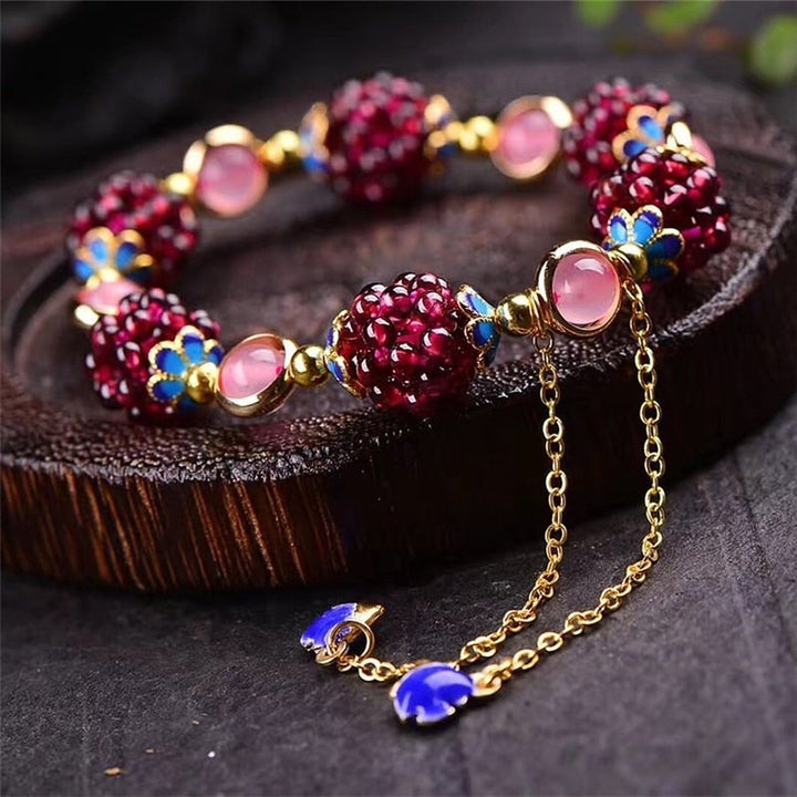 Berry Bracelet with Natural Stone VIP