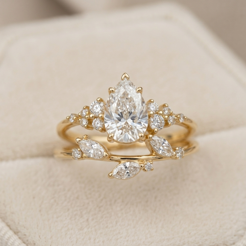 Aurora Moissanite Ring