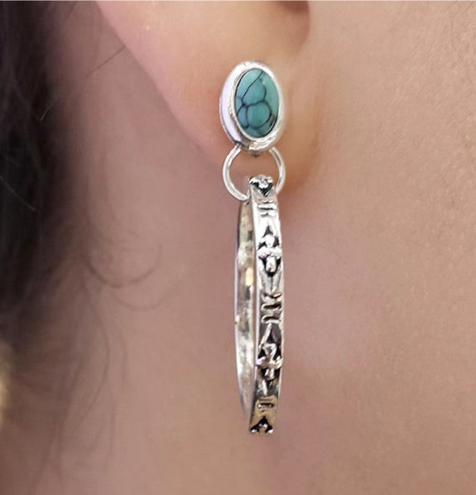 Vintage Boho Onyx Earrings VIP