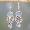 Exclusive Vintage Silver and Moonstone Earrings