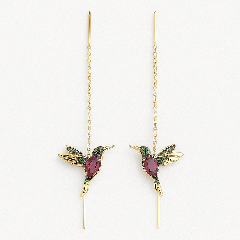 Hummingbird Zirconia Earrings VIP