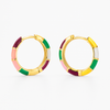 Enamelled Gold Earrings for Women VIP