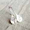 Vintage Silver Flower Earrings VIP