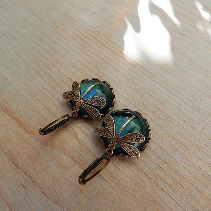 Antique Crystal Dragonfly Earrings VIP