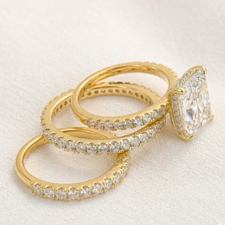 Set of 3 Gold Wedding Rings VIP