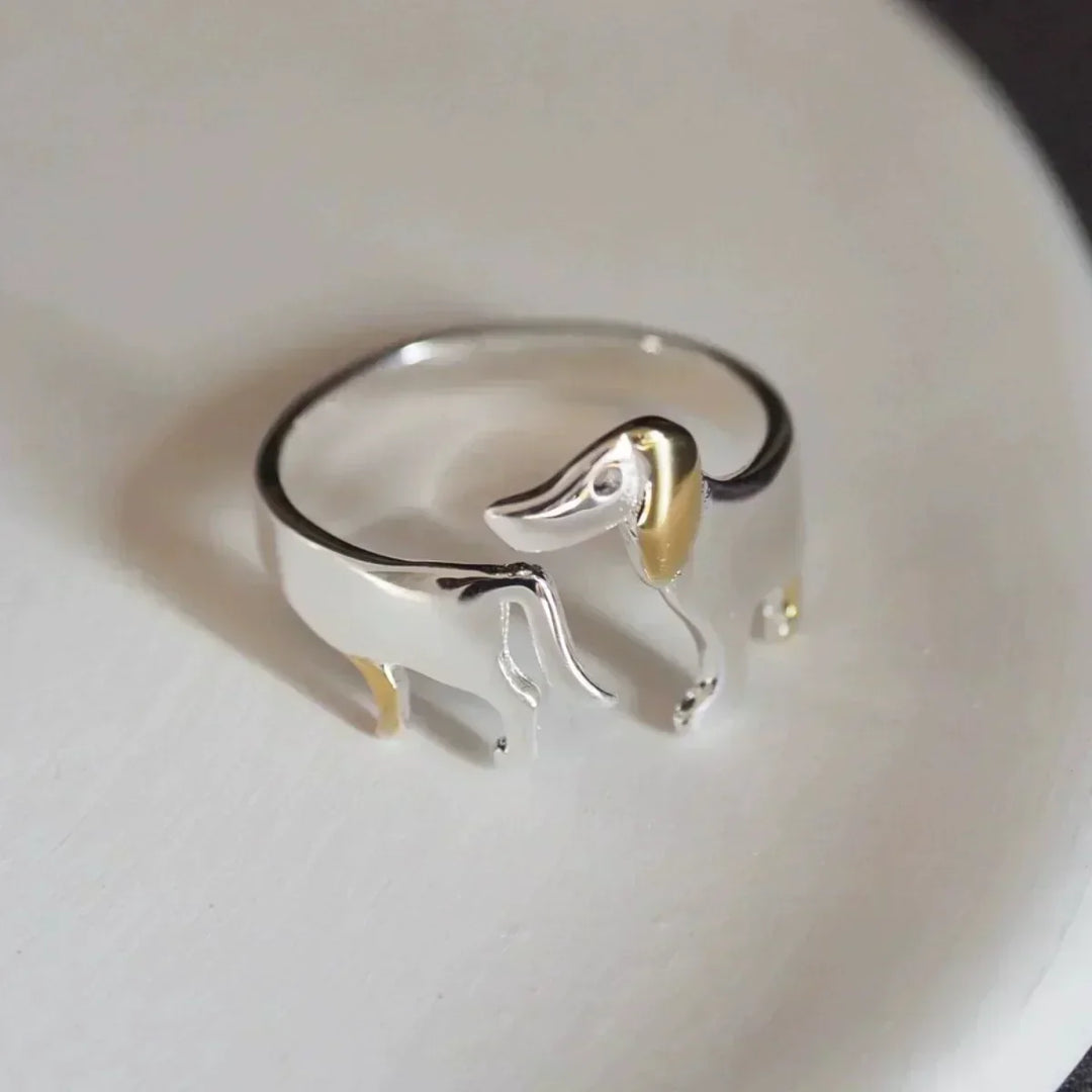 Adjustable Ring with Dachshund Symbol VIP