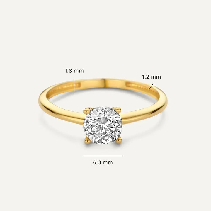 Gold Textured Ring
