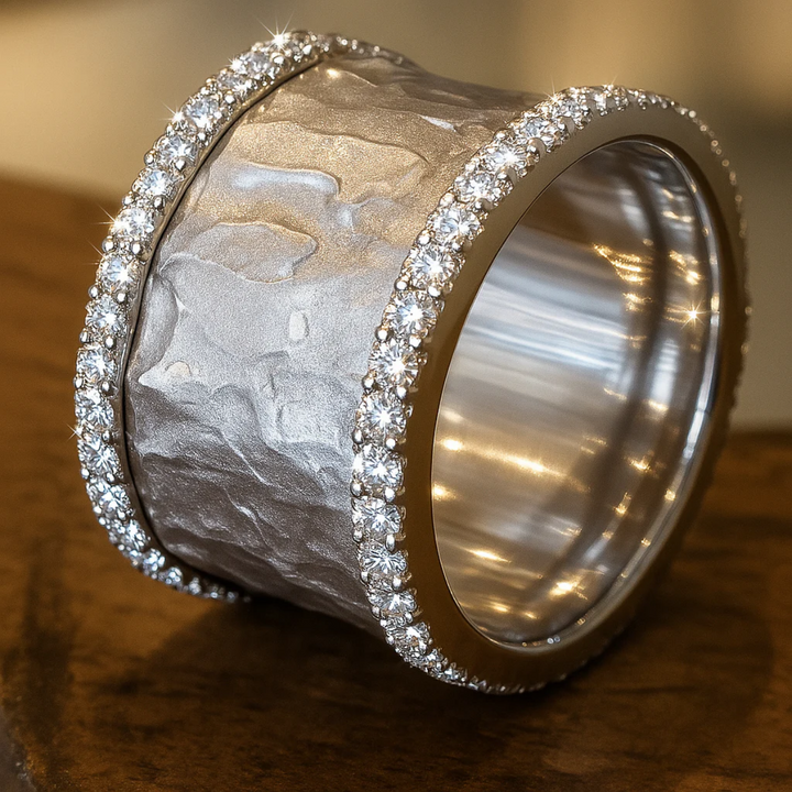 Vintage Silver Ring for Women with Zirconium VIP