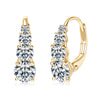 Gold Four-Stone Earrings
