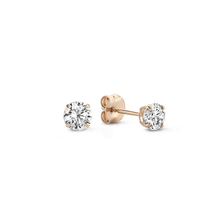 Gold Stone Stud Earrings VIP
