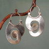 Vintage Irregular Silver Earrings VIP