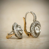 Vintage Silver and Zirconia Earrings VIP