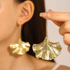Vintage Golden Petal Earrings VIP