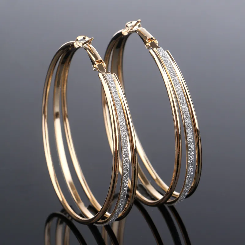Sparkling Vintage Gold-Plated Earrings