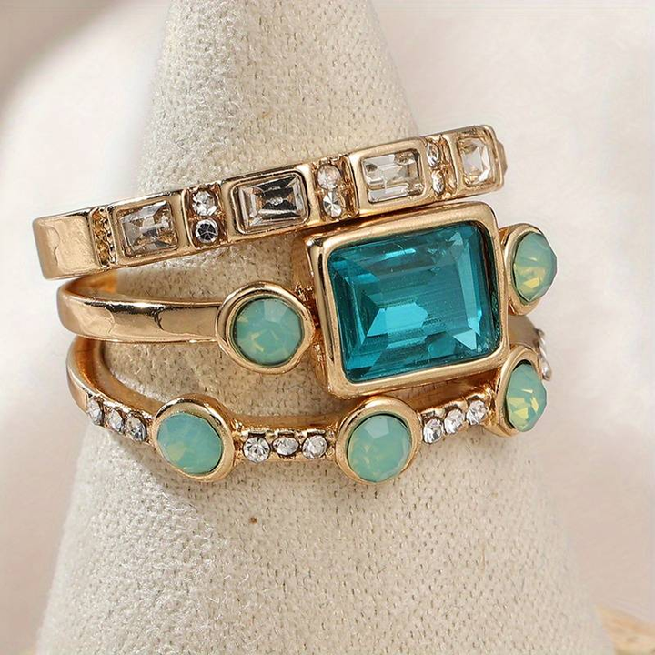 Vintage Blue Ring Set VIP