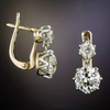Vintage Gold Zircon Earrings VIP