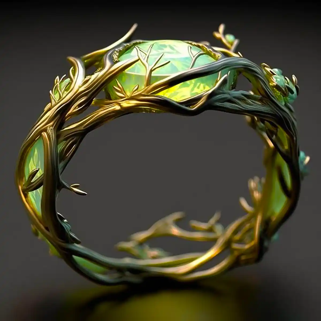 Natural Green Opal Ring VIP