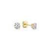 Gold Stone Stud Earrings