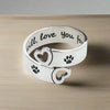 Adjustable Ring with Paw and Heart VIP