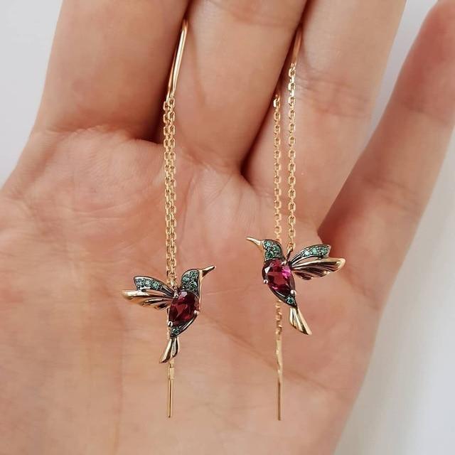 Hummingbird Zirconia Earrings VIP