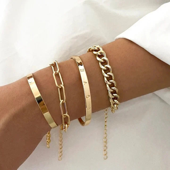 Gold Bracelet Set VIP